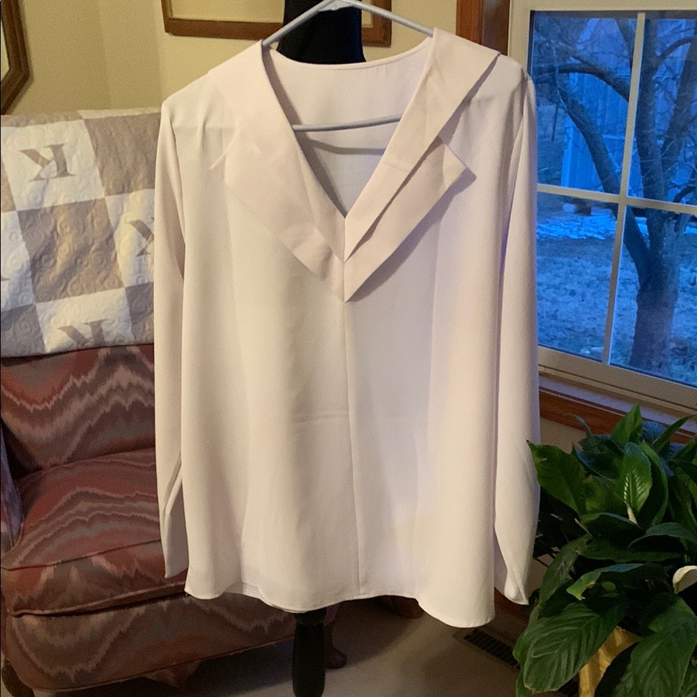 Elegant White Women's Top